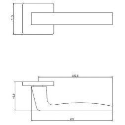 Ручка дверная ADDEN BAU DUNE S-531 WHITE