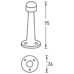 Дверной ограничитель ARCHIE G004 MAB/ACF