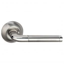 Ручка дверная BUSSARE LINDO A-34-10 CHROME/S.CHROME Хром/хром матовый