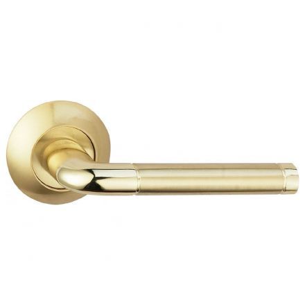 Ручка дверная BUSSARE LINDO A-34-10 GOLD/S.GOLD Золото/золото матовое