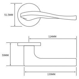 Ручка дверная ADDEN BAU LYRE S-489 NICKEL