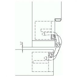 Петля скрытая Morelli HH-3 PC
