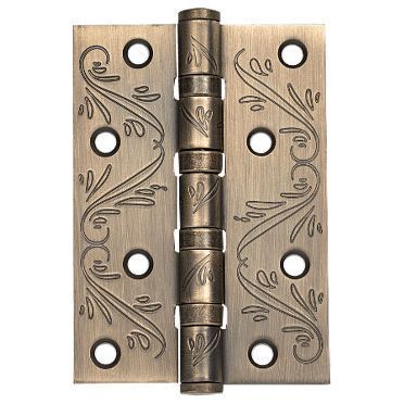 Петля дверная универсальная с четырьмя подшипниками ADDEN BAU 100x70x2.5 4BB FLO ANTIC BRONZE