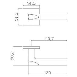 Ручка дверная ADDEN BAU SHELF S-559 BLACK