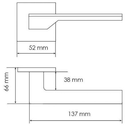 Ручка дверная Morelli MH-49-S6 W белый