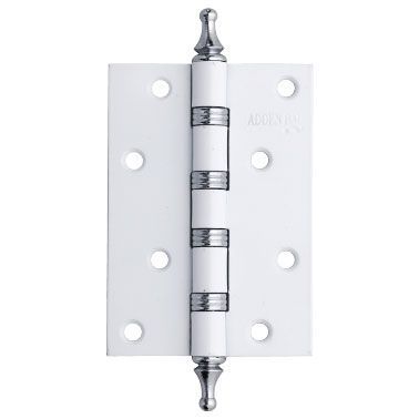 Петля дверная универсальная ADDEN BAU 100x70x2.5 4W WHITE/CHROME