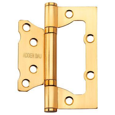 Петля дверная универсальная с двумя подшипниками ADDEN BAU 100x75x2.5 BUT SATIN GOLD