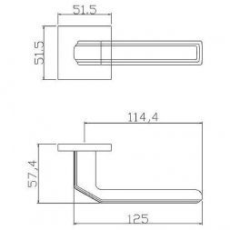 Ручка дверная ADDEN BAU VEIN S-537 BLACK