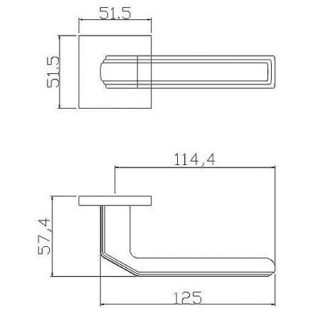 Ручка дверная ADDEN BAU VEIN S-537 BLACK