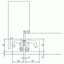 Петля скрытая Morelli HH-4 PC