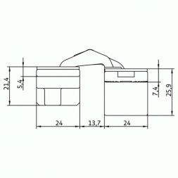 Петля скрытая Morelli HH-4 PC