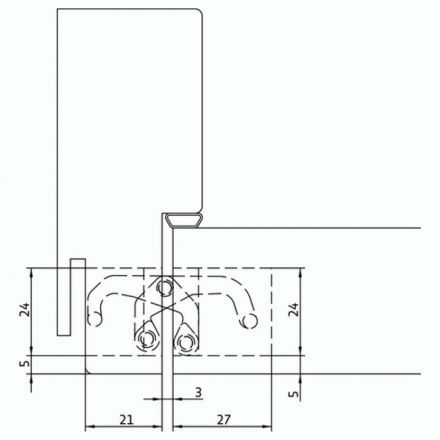 Петля скрытая Morelli HH-4 AB