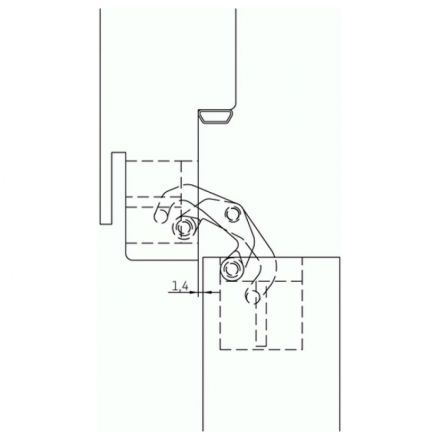 Петля скрытая Morelli HH-4 AB
