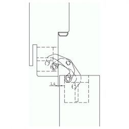 Петля скрытая Morelli HH-4 PG