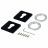 Накладка на ключевой цилиндр ADDEN BAU SC SQ-001 BLACK