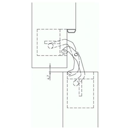 Петля скрытая Morelli HH-6 PC