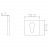 Накладка на ключевой цилиндр ADDEN BAU SC SQ-001 GRAPHITE